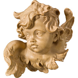 Cabeza de querubín con margarita